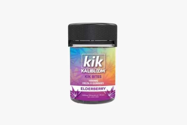 Kik Bites 1000mg Delta-8 Squares Elderberry