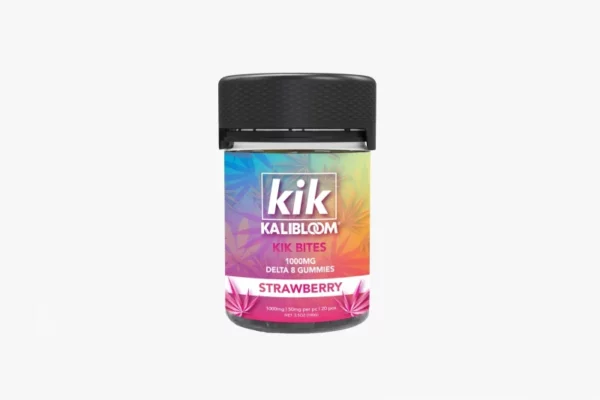 Kik Bites 1000mg Delta-8 Squares Strawberry